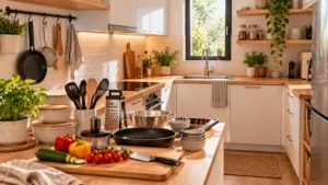 Utensilios básicos que realmente necesitas en una cocina pequeña