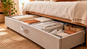 Cómo aprovechar el espacio debajo de la cama para almacenar cosas