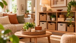 Accesorios decorativos que también ayudan a organizar el hogar