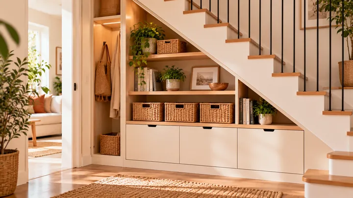 Ideas para aprovechar el espacio debajo de las escaleras