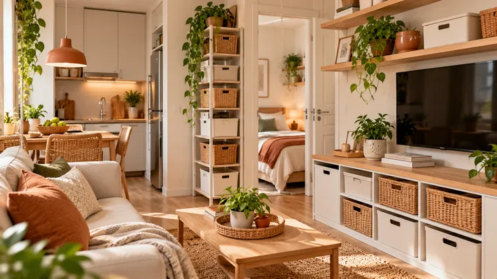 Accesorios prácticos para mantener una casa pequeña organizada