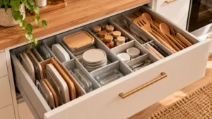 Cómo aprovechar mejor los cajones de una cocina pequeña